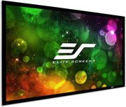 Elite Screens SB120WH2 - 120 Inches Sable Frame CineWhite B2 Series 3D 4K/8K Fixed Frame Projection Screen ELITE SCREEN